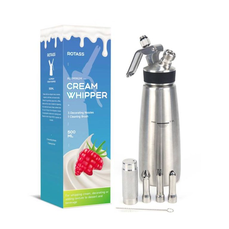 Rotass Aluminum 500ml Whipped Cream Dispenser