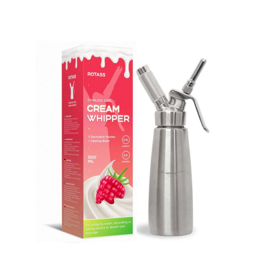 Stainless Steel 500ml Whipped Cream Dispenser